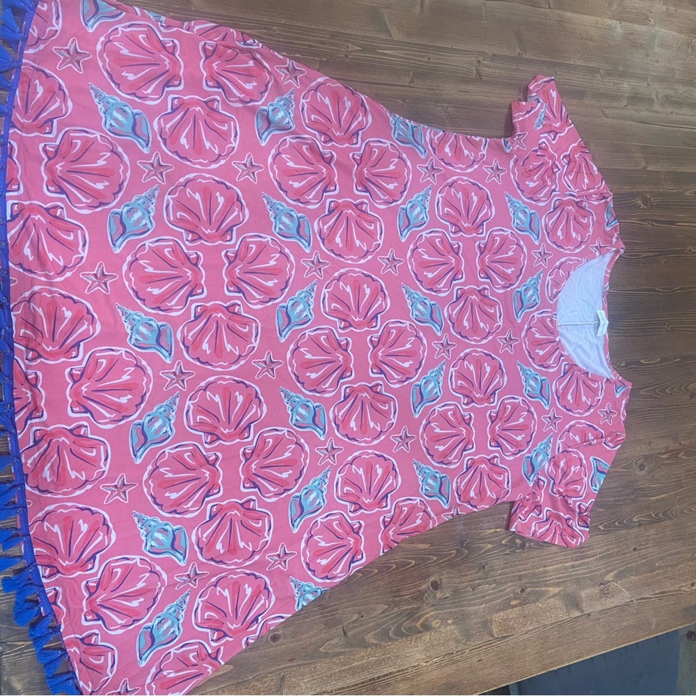 Simply Southern Pink and Blue Floral Dress - Picture 8 of 8